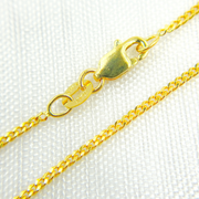 14K Solid Gold Wheat Chain